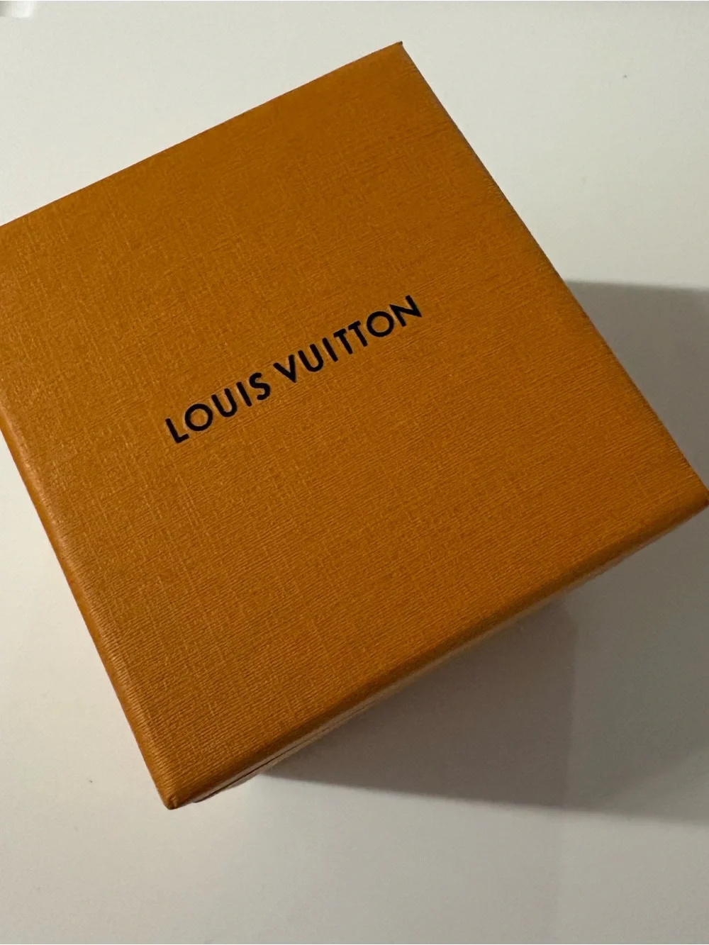 Louis Vuitton Jewelry Ring Box in Navy Blue leather with gift box